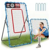 Baseball/Volleyball Rebounder Net - Adjustable Ang