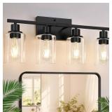 Indoi 4-Light Metal Bathroom Light Fixture- Matte