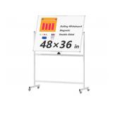 Neatsure Large Rolling Whiteboard On Wheels, 48"x