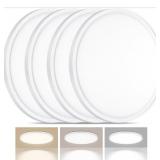 4 Count LUMLLSAJI 4 Pack LED Flush Mount Ceiling L