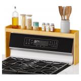 SpaceAid Bamboo Over the Stove Spice Holder Shelf