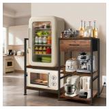 HOOBRO Mini Fridge Stand with Storage, Adjustable