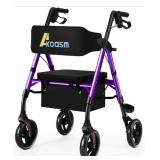 Kaasm Rollator Walker, Model KLD1007, Purple, 300L