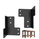 8 Pcs Workbench Brackets Kit with Screws, 4x4 4mm