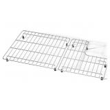 JKXOO Sink Protector Grid, Stainless Steel Sink Ra