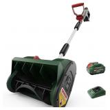 Mellif 18V 12" Cordless Snow Shovel- 12" Clearin