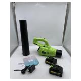 21v Powerful Electric Cordless Leaf Blower With 2,