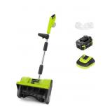 Mellif 18V 12" Cordless Snow Shovel- 12" Clearin