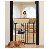 Black Metal Safety Baby/Pet Gate - Approx. 28x30"
