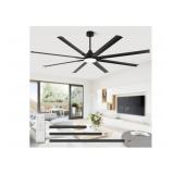 RIENAZA 96" Industrial Ceiling Fan W Light & Remo