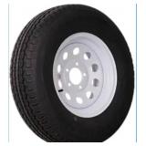 Trailer Tire, ST205/R75R14, White Mod, Load Range