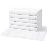 12 Count Pearl Linens Bath Mat Towles, White