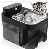 HAPAW Cat Water Fountain, No Filter Needed, 3L Lar
