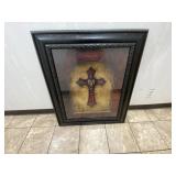 Framed Cross Wall Art 32"x38"