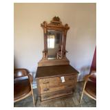 3-Drawer Cabinet w/Mirror 39"L x 20"W x 80"H