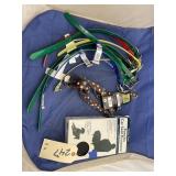 Pile of Rubber Collars - Nylon Leashes & More