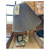 4 Pcs - Table Lamp w/Shade AS IS - Clock & More