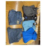 6 Pcs - 4  Polo Shirts Sz 2X & 2 Pr Denim Jeans