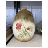 Painted Pottery Jar w/Lid