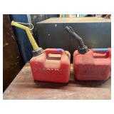 2 - Plastic 1 Gal Gas Jugs