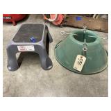 Christmas Tree Stand & Plastic Step Stool
