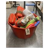 Fishing Jugs in Plastic Bin