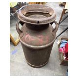 Vintage Metal Milk Can