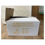 Plastic Medicine Bottles w/Lids - NEW