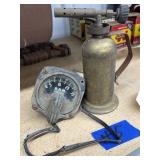 Vintage Torch & Sun Tachometer