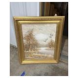 Framed Painting by Havell 22"x27"