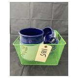 Kitchen Utensil Holder - Soup Cups in Wire Basket