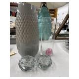 4 Pcs - Vases & Candle Holders