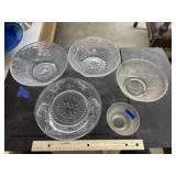 5 Pcs - Plate, Bowls