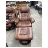Lane Swivel Recliner w/Ottoman Leather?