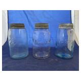 3 Pcs - Vintage Ball Canning Jars
