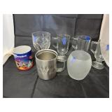 7 Pcs - Assorted Stemware & Mugs