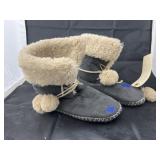 Pair Kooba Suede Slipper Boots Sz M