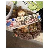 Wreath Scarecrow - Christmas Block Dï¿½cor