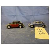 2 Pcs - Volkswagen Beetle Cars