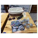 Basket w/Disco Ball String Lights - Head Wrap