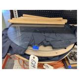 2 - Round Topped Side Tables w/Legs