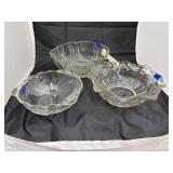 Stack of Glass Decorative Bowls