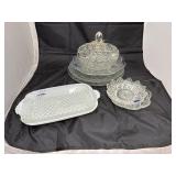 8 Pcs - Assorted Glass Plates & Saucers