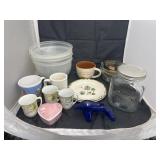 Tupperware - Glassware in Plastic Tote