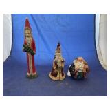 3 Pcs - Santa Figures