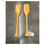 2 Pcs - Wooden Oar Dï¿½cor