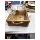 3 Pcs- Pepsi Cola Box w/2 Glass Tumblers