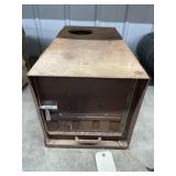 Vintage Metal Wood Box Heater