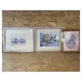 3 Pcs- Assorted Framed Wall Dï¿½cor