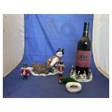 6 Pcs -Wine Bottle Holders - Nutcracker Figurines